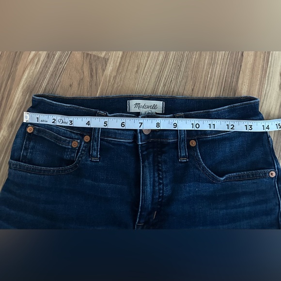 Madewell Mid Rise Kick Out Crop Jeans Blue Size 27 - Picture 13 of 13